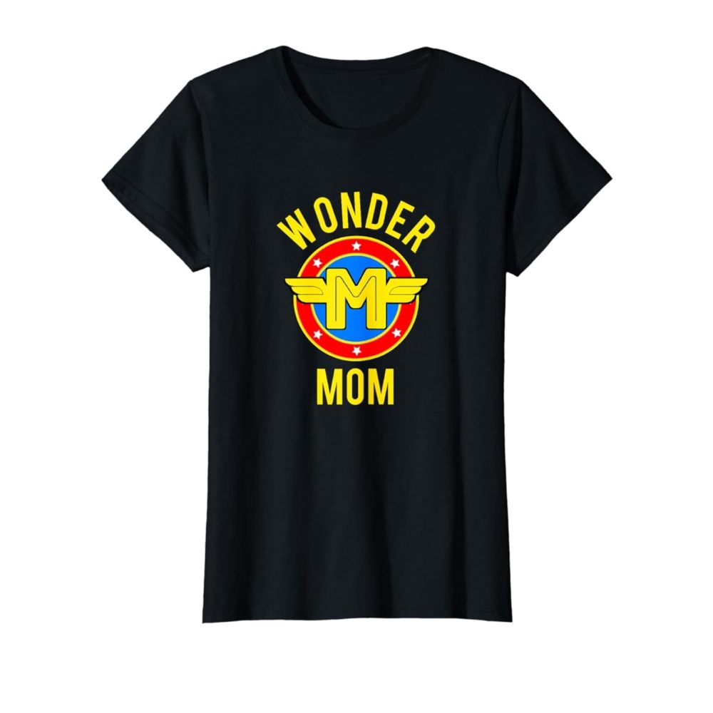 Wonder Mom Short Sleeve T Shirt Size Medium Black